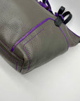 Cole Haan Grey Pebbled Leather Shoulder Bag