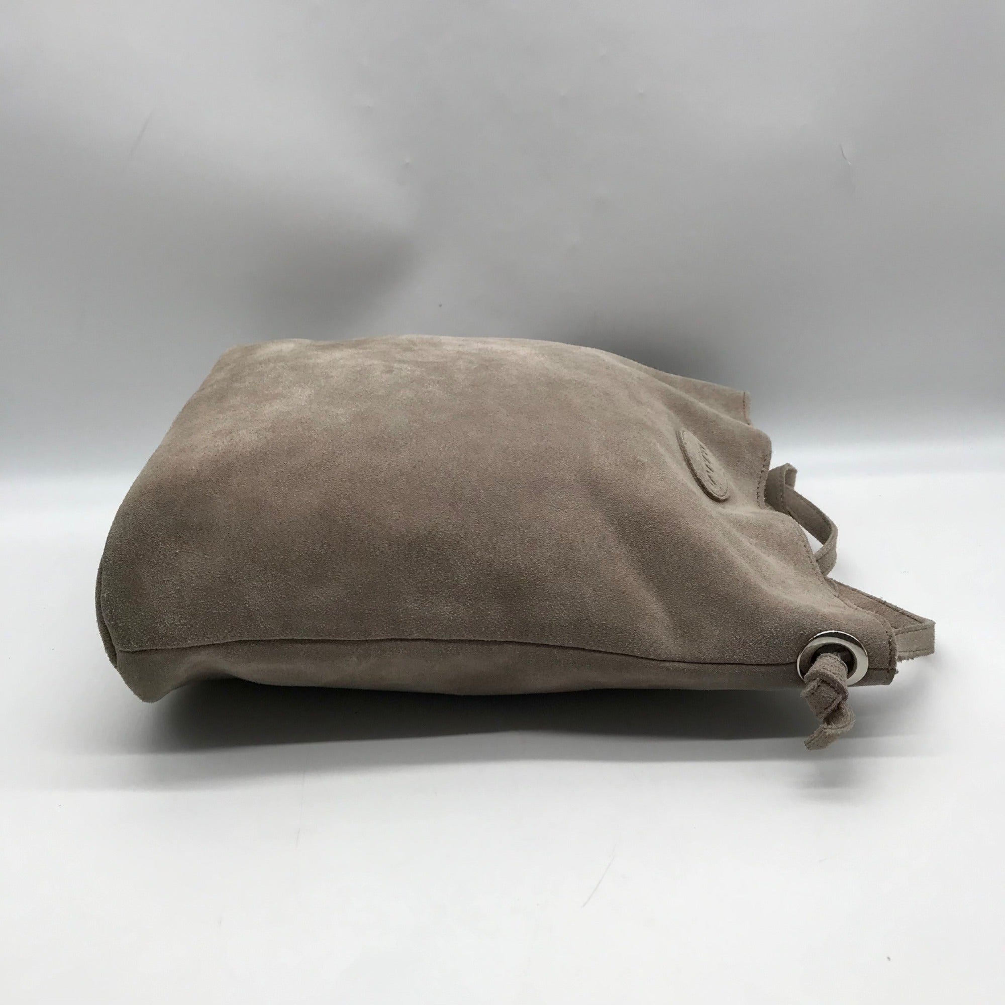 M.I.L.A Gray Suede Jackie Crossbody Bag