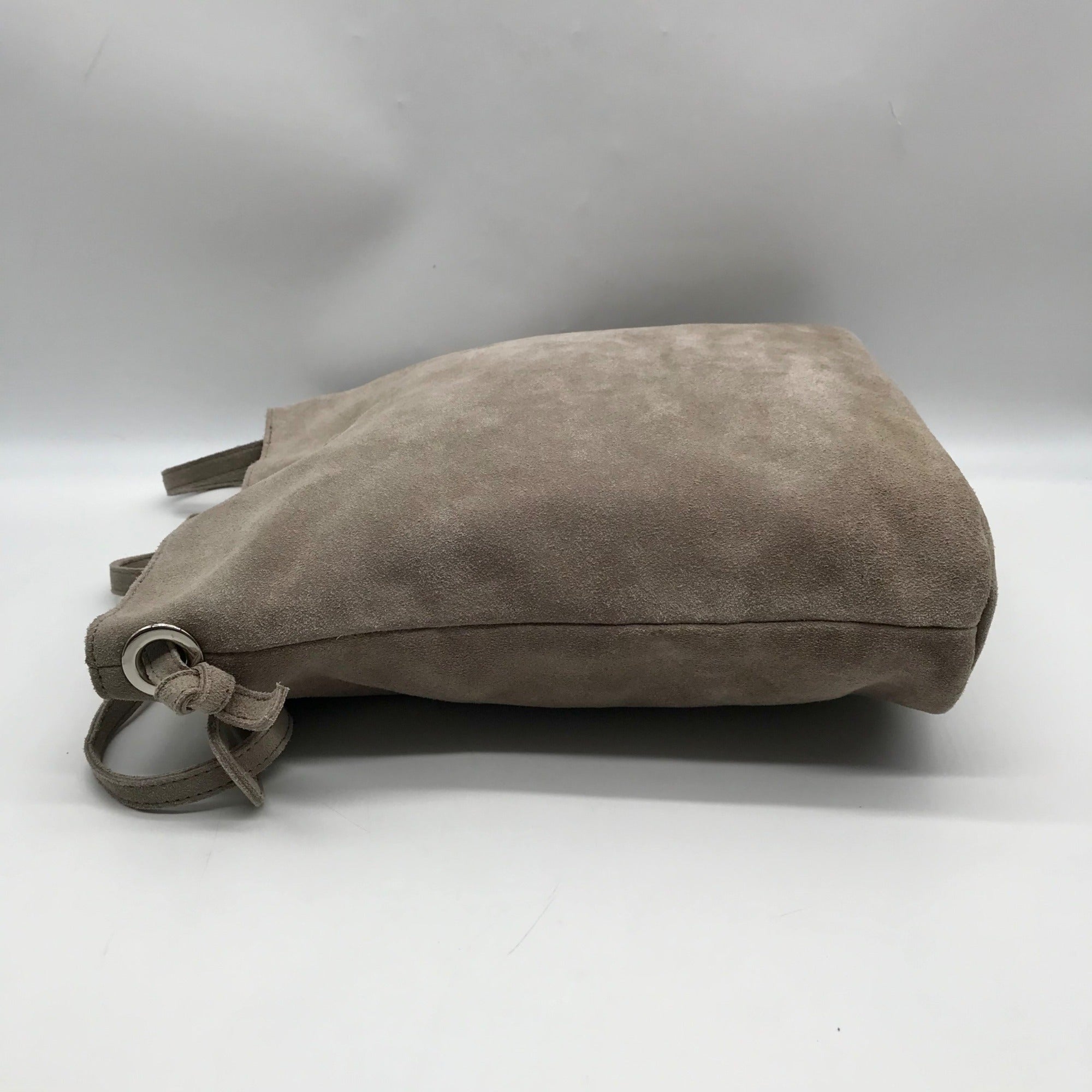 M.I.L.A Gray Suede Jackie Crossbody Bag