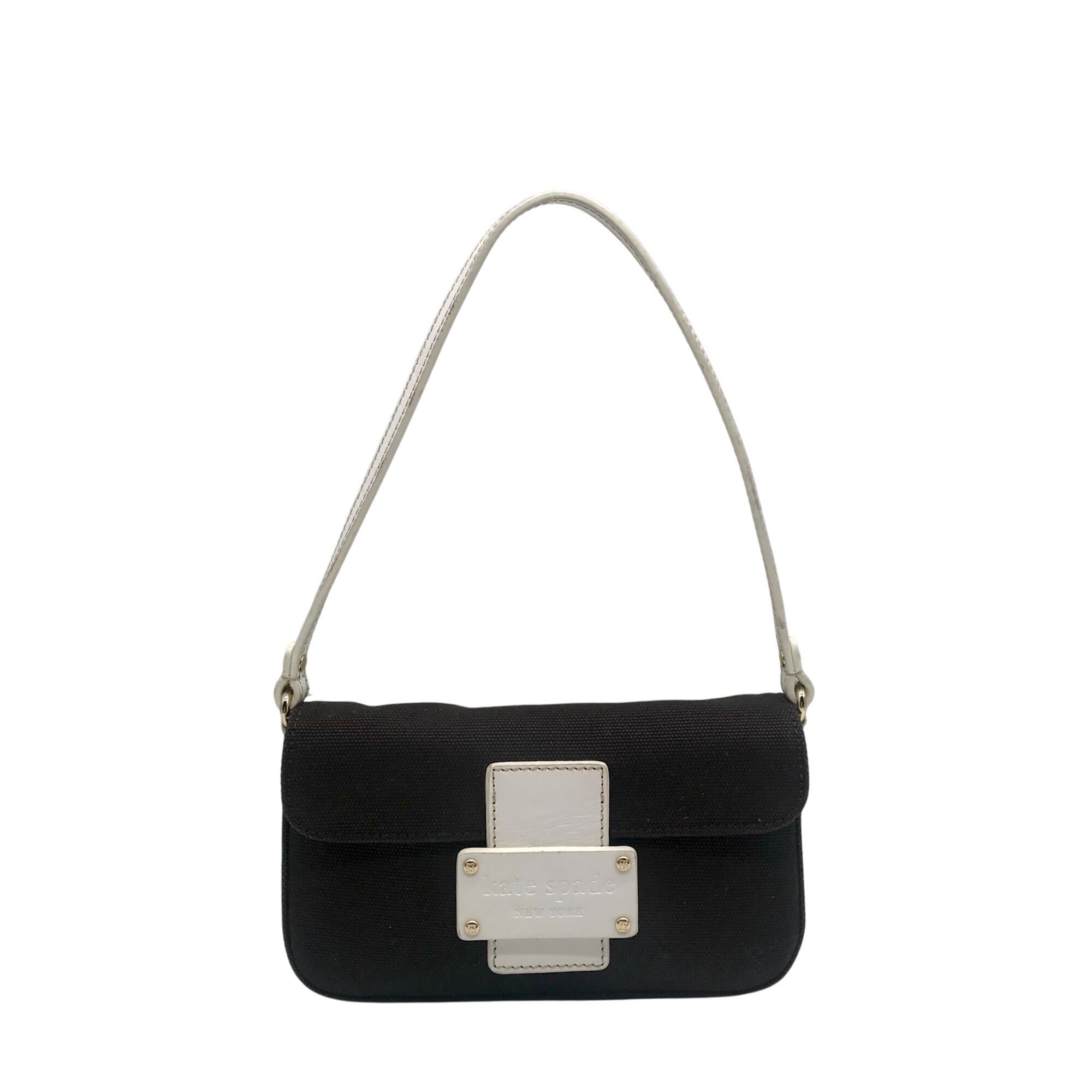 Kate Spade Dark Brown Canvas Mini Shoulder Bag 