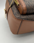 Michael Kors Brown Monogram Print Jaycee Mini Backpack