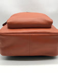 Coach Burnt Orange Pebbled Leather Court Backpack 5666
