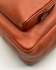 Coach Burnt Orange Pebbled Leather Court Backpack 5666