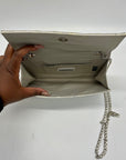 Starlet Silver Sparkely Leather Crossbody Bag