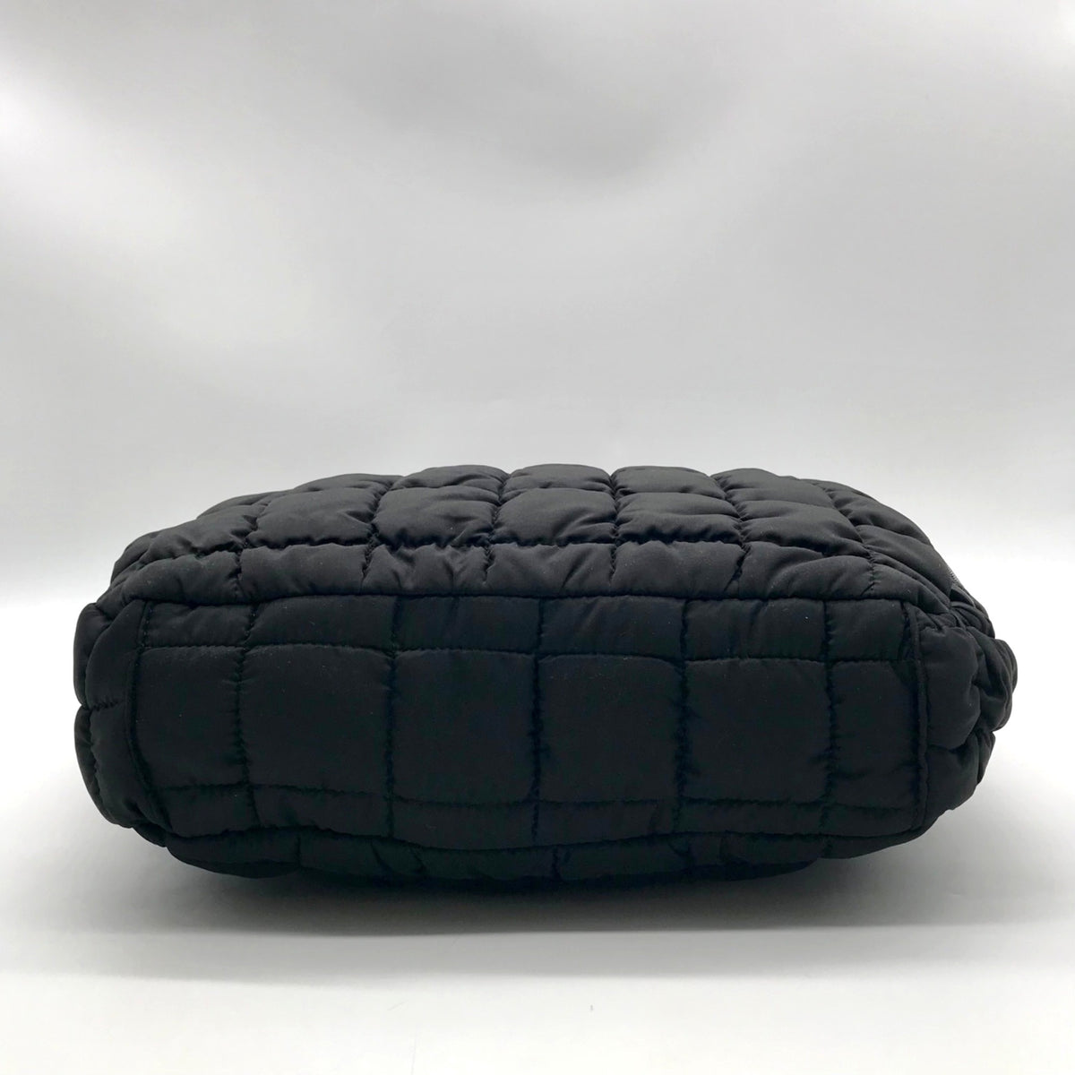 Valentino Orlandi Black Puffy Fabric Crossbody Bag