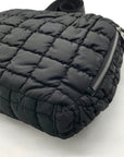Valentino Orlandi Black Puffy Fabric Crossbody Bag
