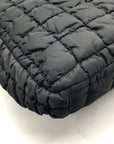 Valentino Orlandi Black Puffy Fabric Crossbody Bag
