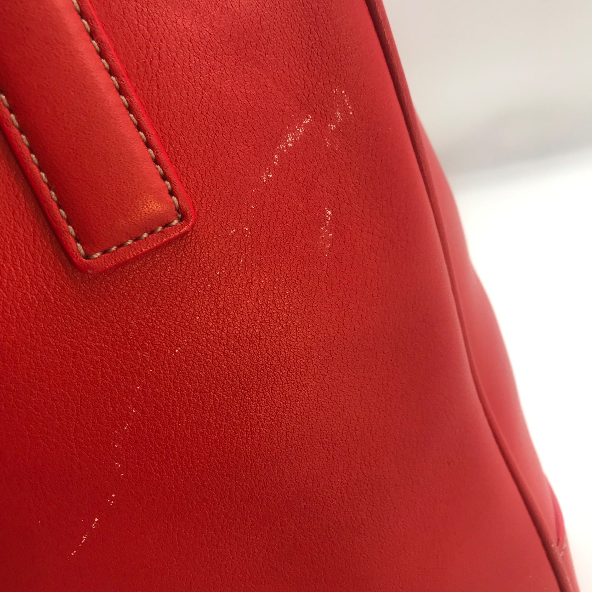 Coach Vintage Hampton Red Leather Tote 7787