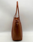 Style & Co Brown Faux Leather Whip-Stitch Medium Tote Crossbody Bag