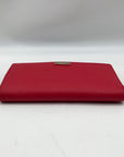 Kate Spade Red Saffiano Leather Laurel Way Stacey Wallet