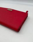 Kate Spade Red Saffiano Leather Laurel Way Stacey Wallet