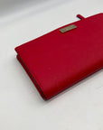 Kate Spade Red Saffiano Leather Laurel Way Stacey Wallet