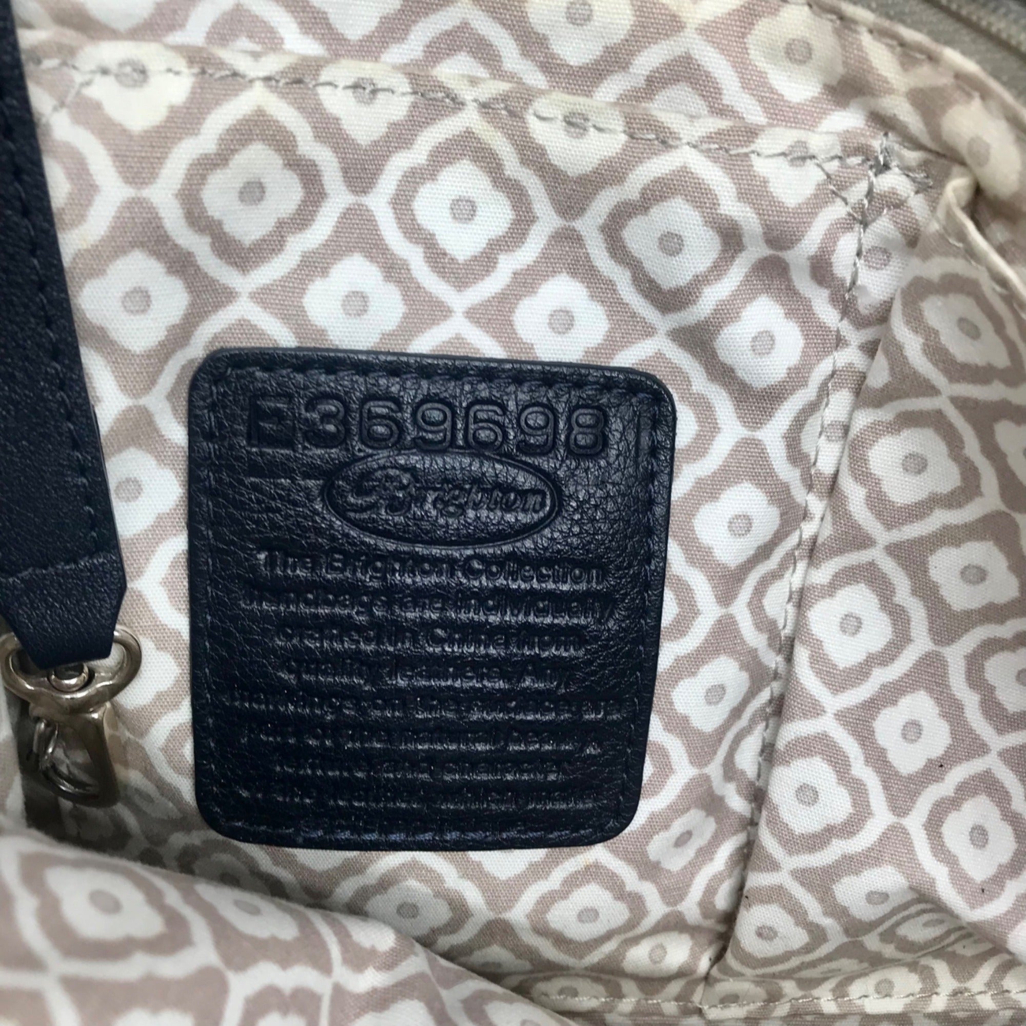 Brighton Blue Nylon Quilted Shoulder Bag