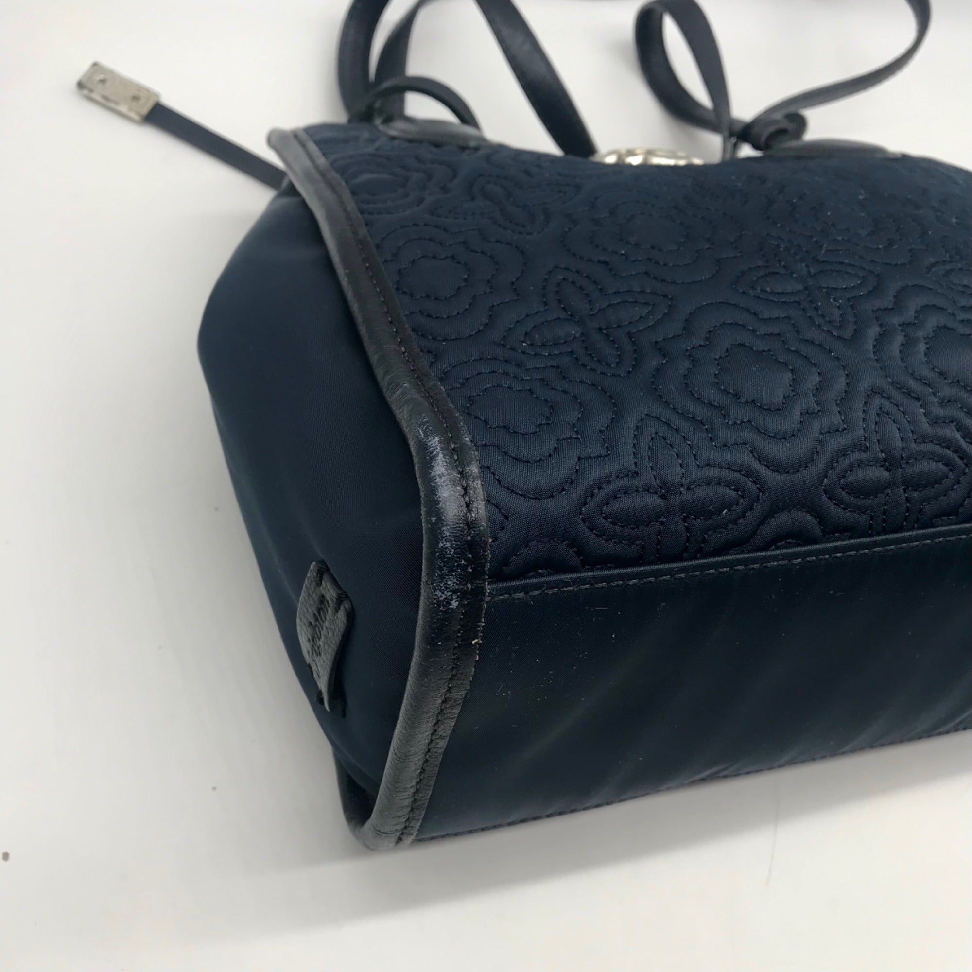 Brighton Blue Nylon Quilted Shoulder Bag