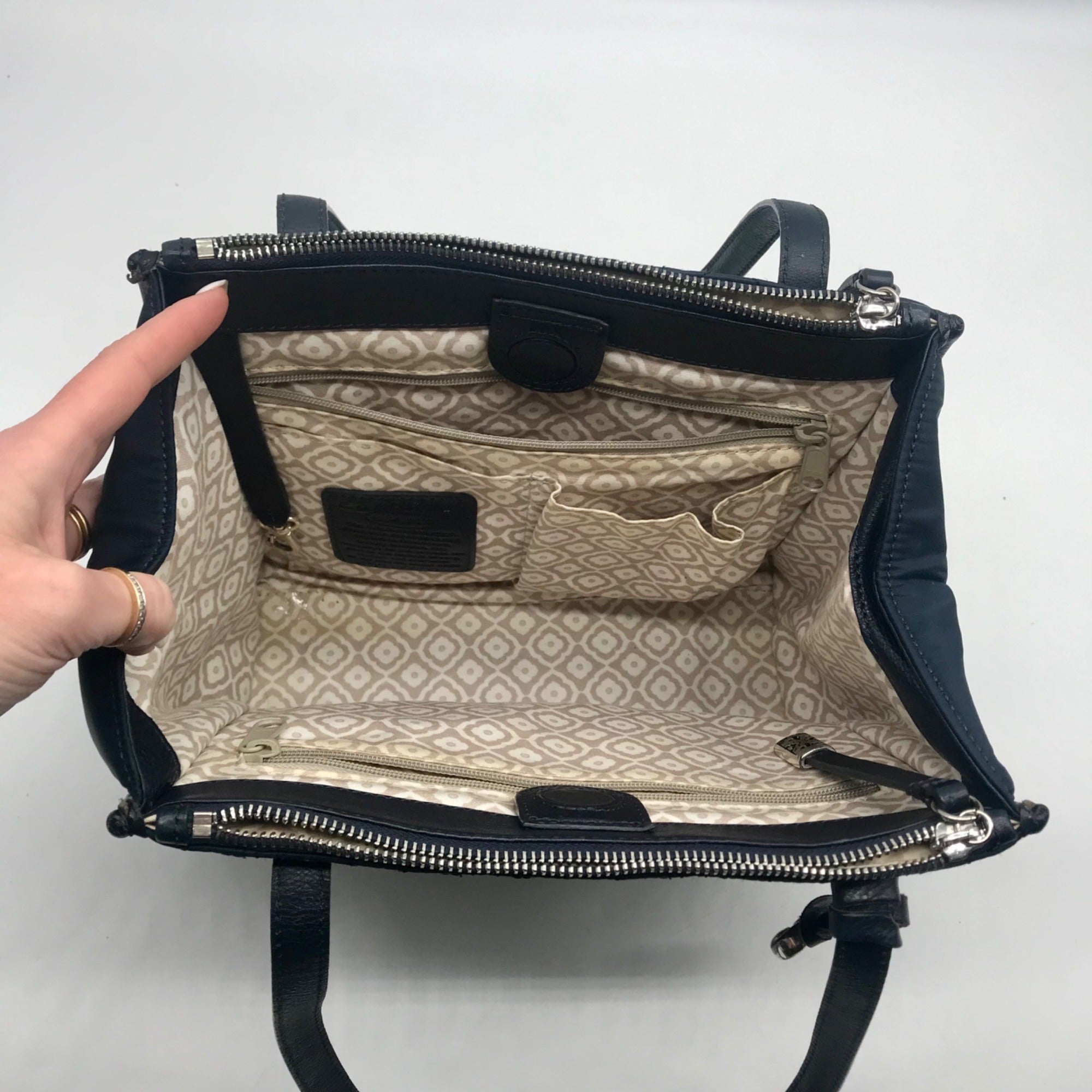 Brighton Blue Nylon Quilted Shoulder Bag