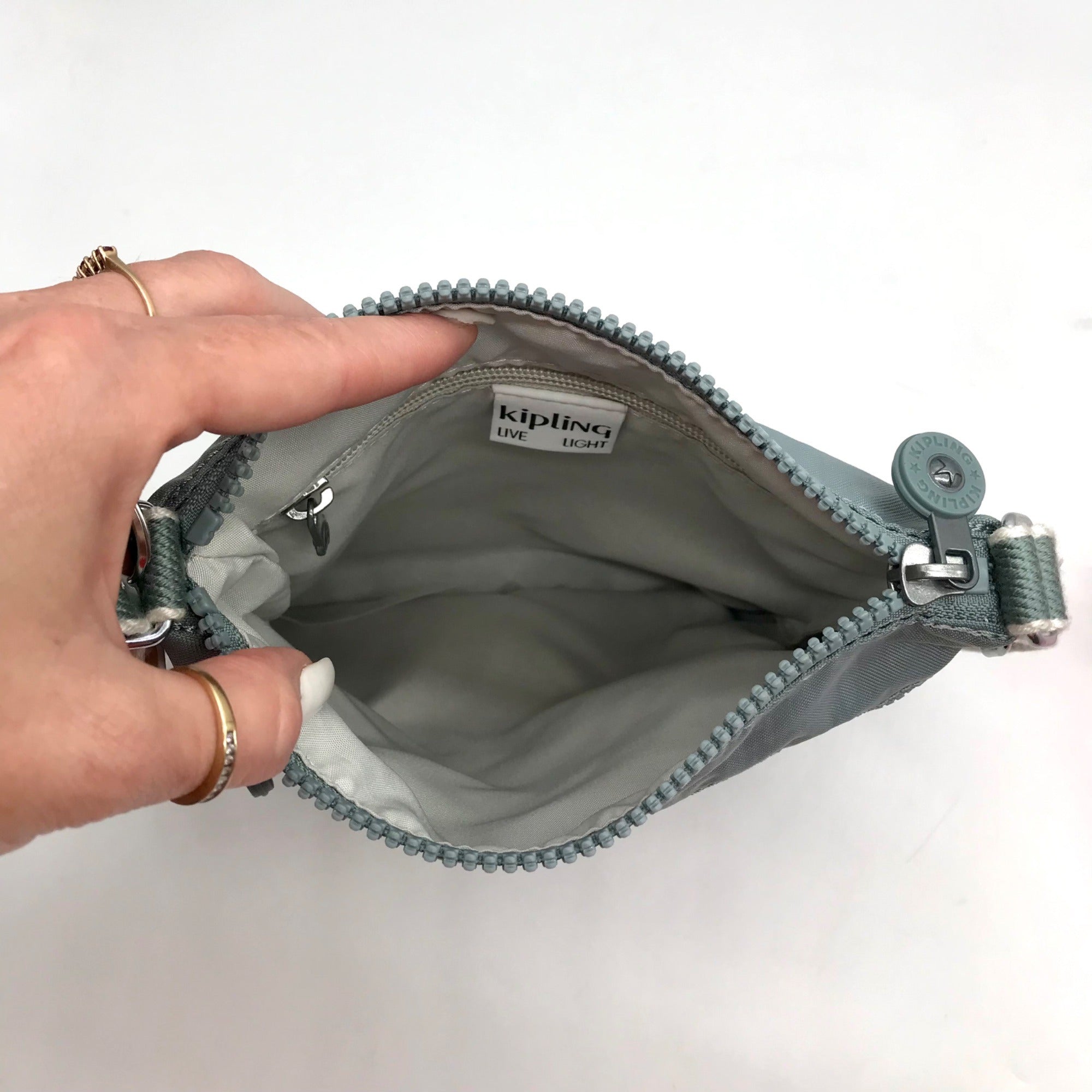 Kipling Relaxed Grey Keiko Crossbody Bag
