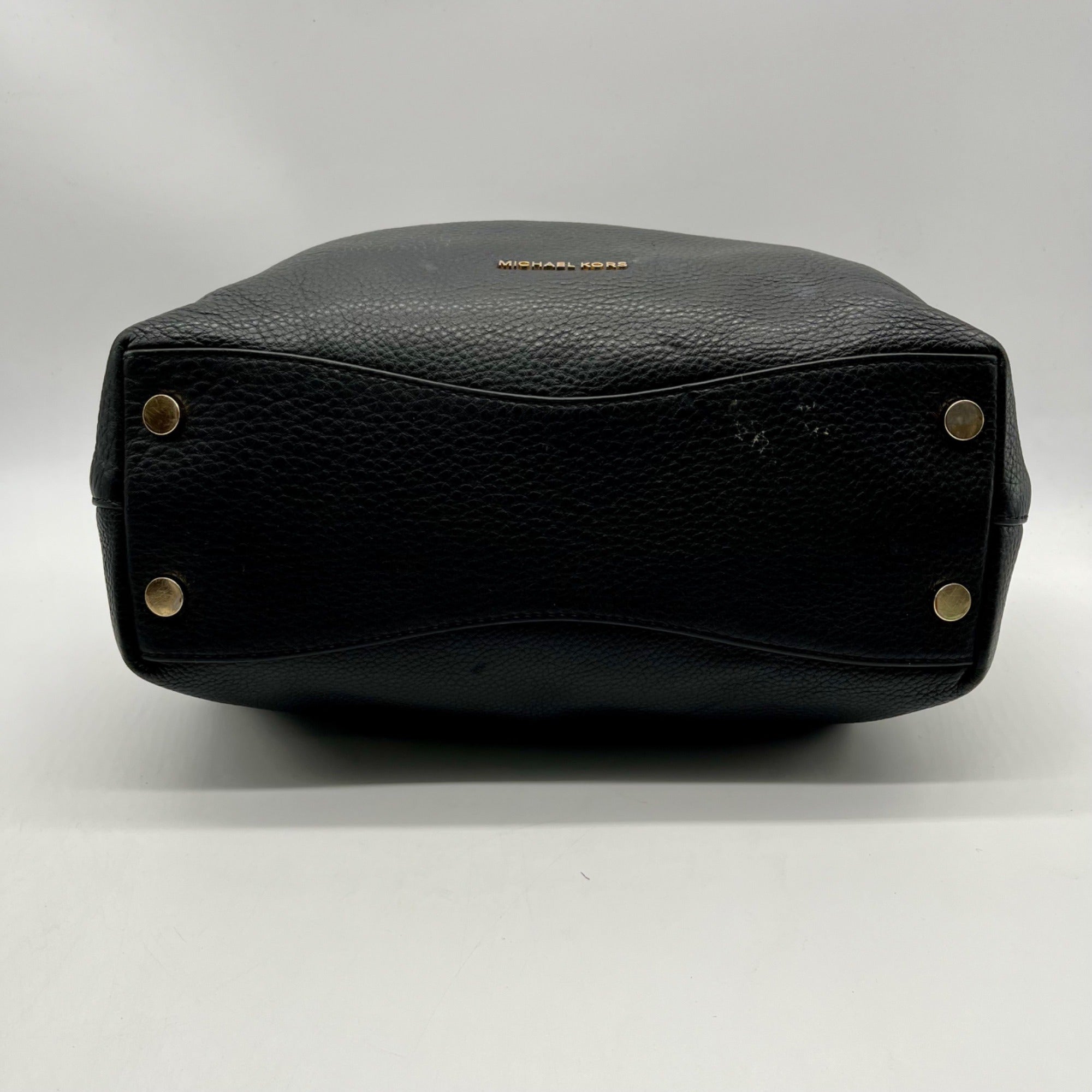 Micheal Kors Black Pebbled Leather Hobo Shoulder Bag