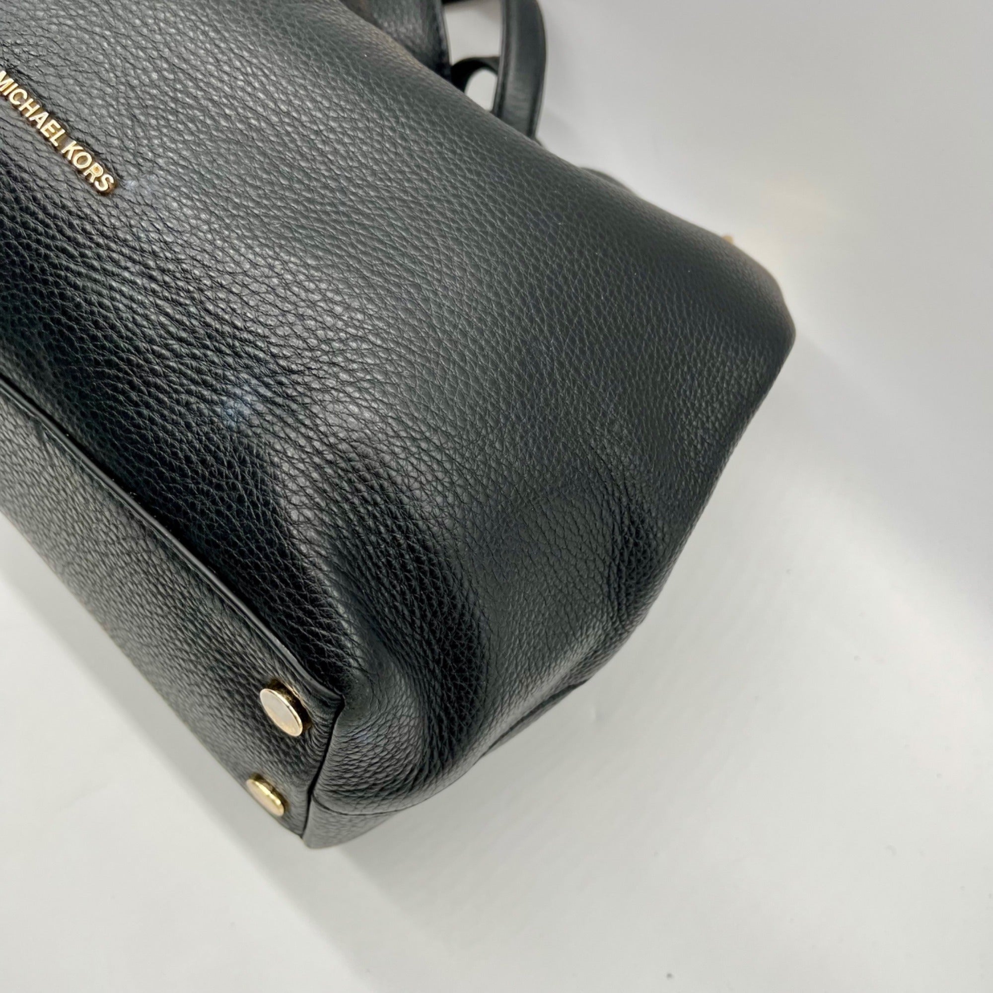 Micheal Kors Black Pebbled Leather Hobo Shoulder Bag