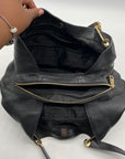 Micheal Kors Black Pebbled Leather Hobo Shoulder Bag