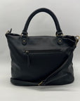 Style & Co Hudsonn Black Faux Leather Tote Bag