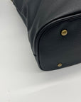 Style & Co Hudsonn Black Faux Leather Tote Bag