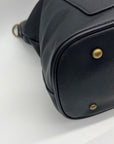 Style & Co Hudsonn Black Faux Leather Tote Bag