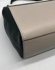 Kate Spade Cream & Black leather Magnolia Park Laurel Satchel Bag