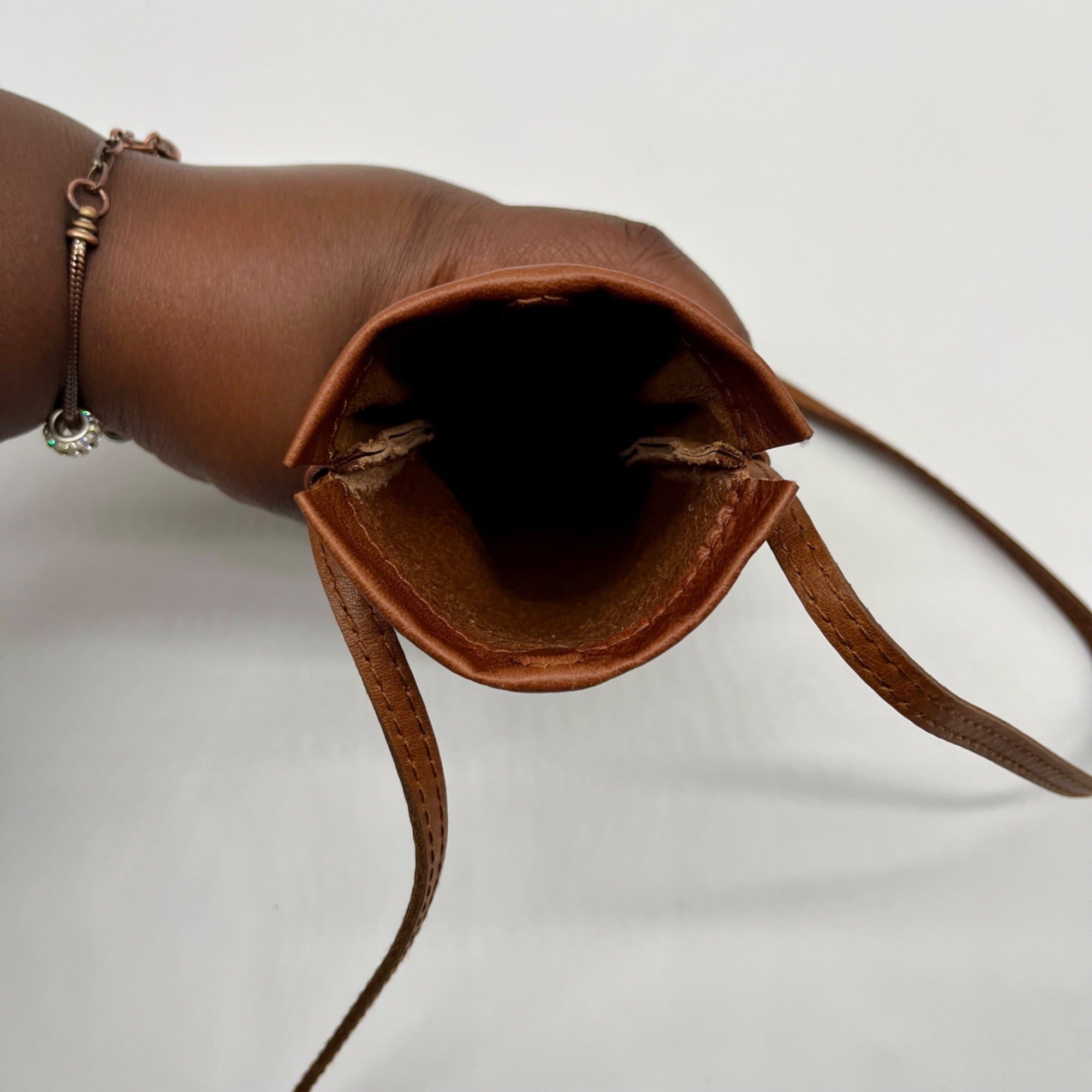 Madewell Brown Leather Smartphone Crossbody Bag