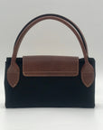 Longchamp Black Nylon Le Pilage Top Handle Reversible Bag