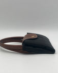 Longchamp Black Nylon Le Pilage Top Handle Reversible Bag
