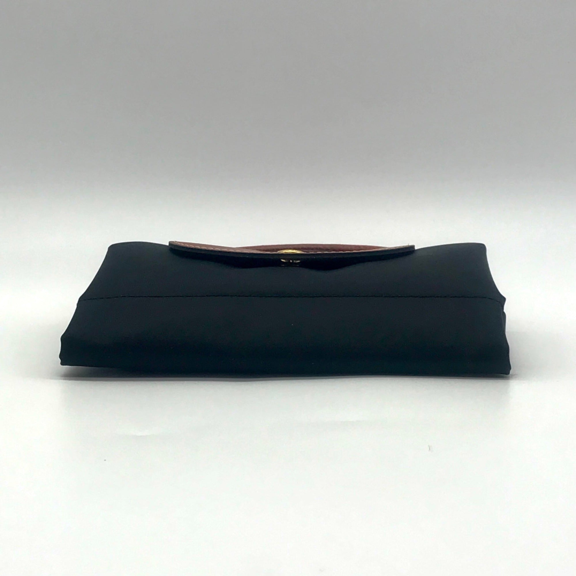 Longchamp Black Nylon Le Pilage Top Handle Reversible Bag