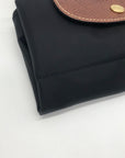 Longchamp Black Nylon Le Pilage Top Handle Reversible Bag