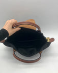 Longchamp Black Nylon Le Pilage Top Handle Reversible Bag