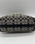 Coach Grey Signature Canvas Hobo Shoulder Bag F16538