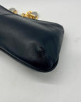 Arezzo Black Leather Shoulder Bag
