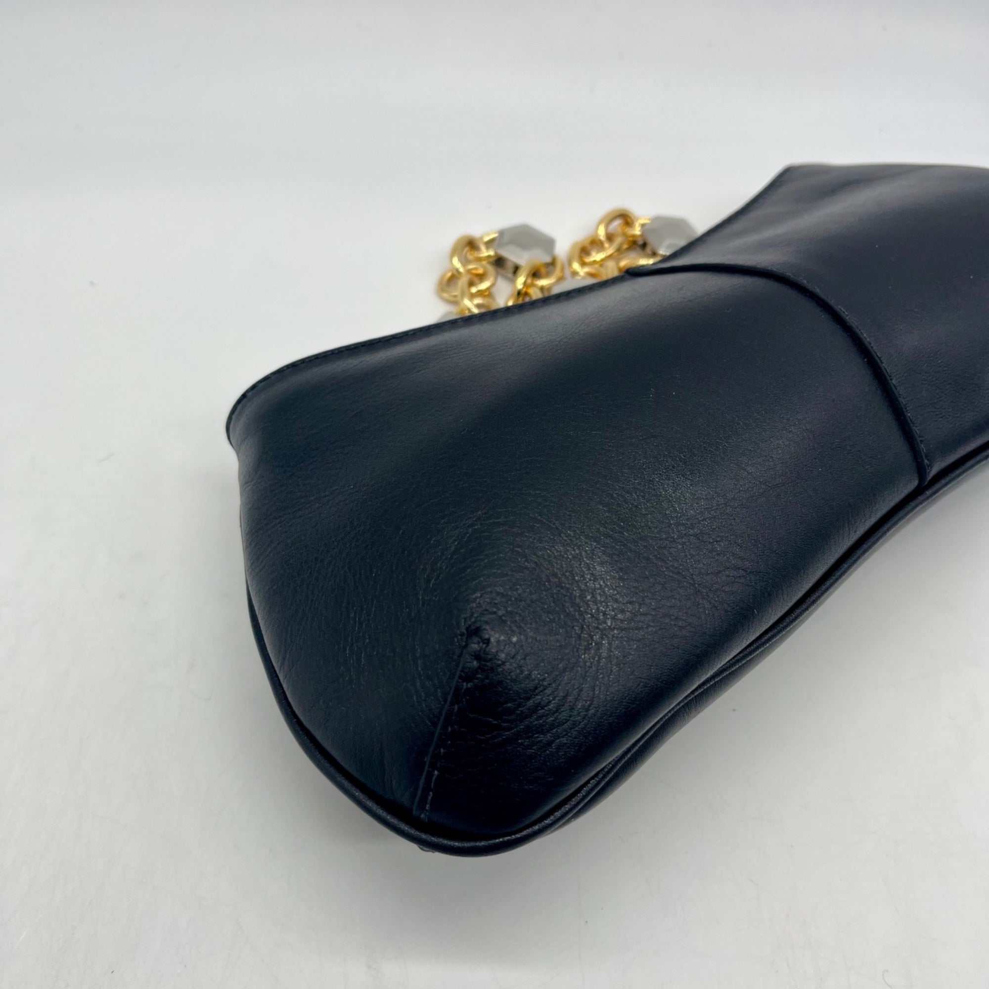 Arezzo Black Leather Shoulder Bag