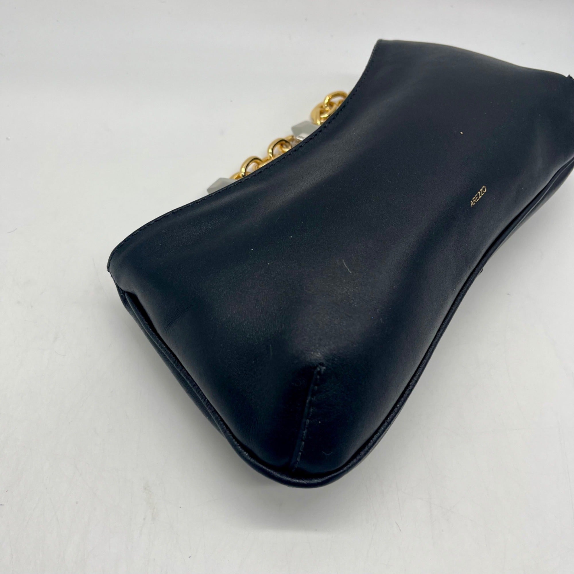 Arezzo Black Leather Shoulder Bag