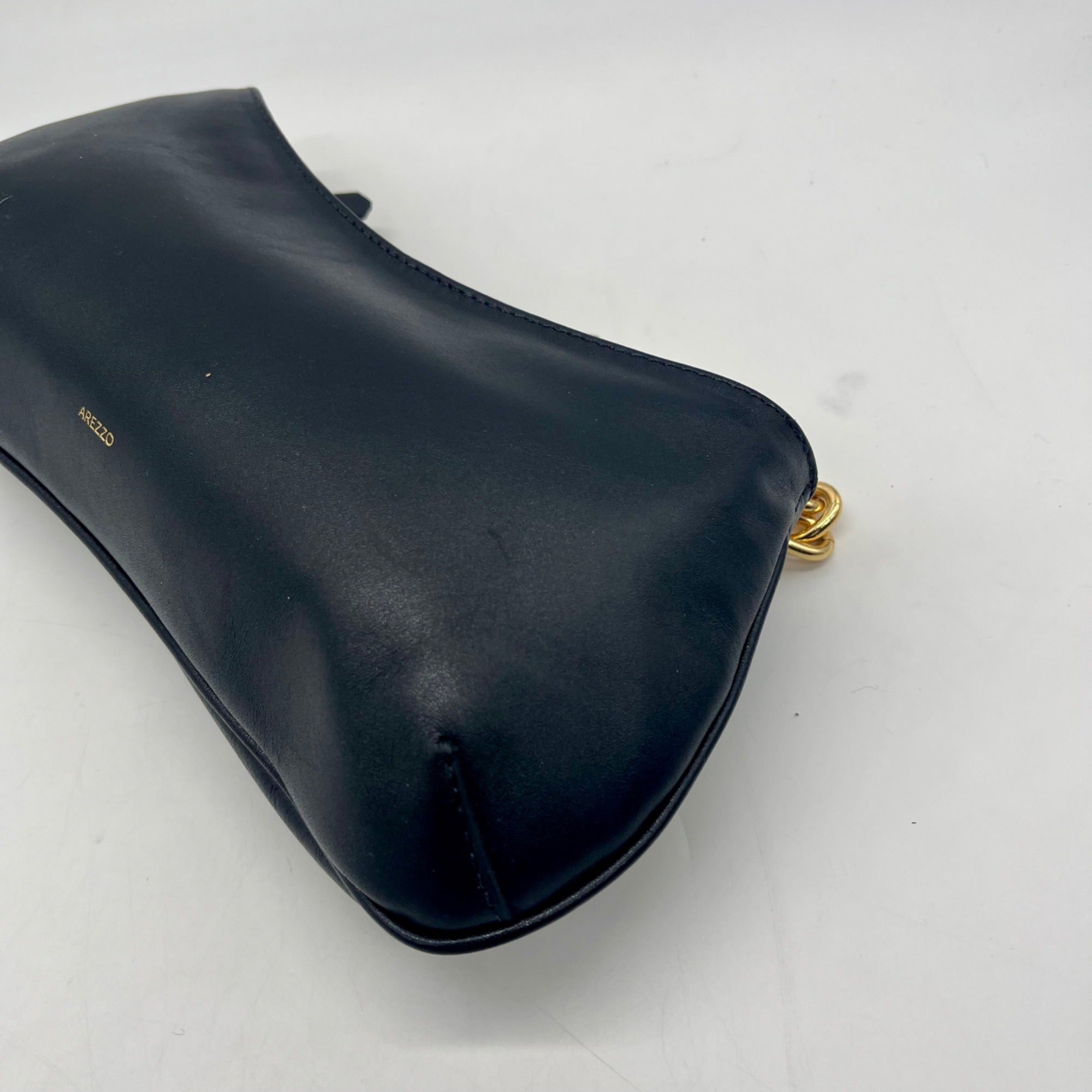 Arezzo Black Leather Shoulder Bag