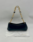 Arezzo Black Leather Shoulder Bag