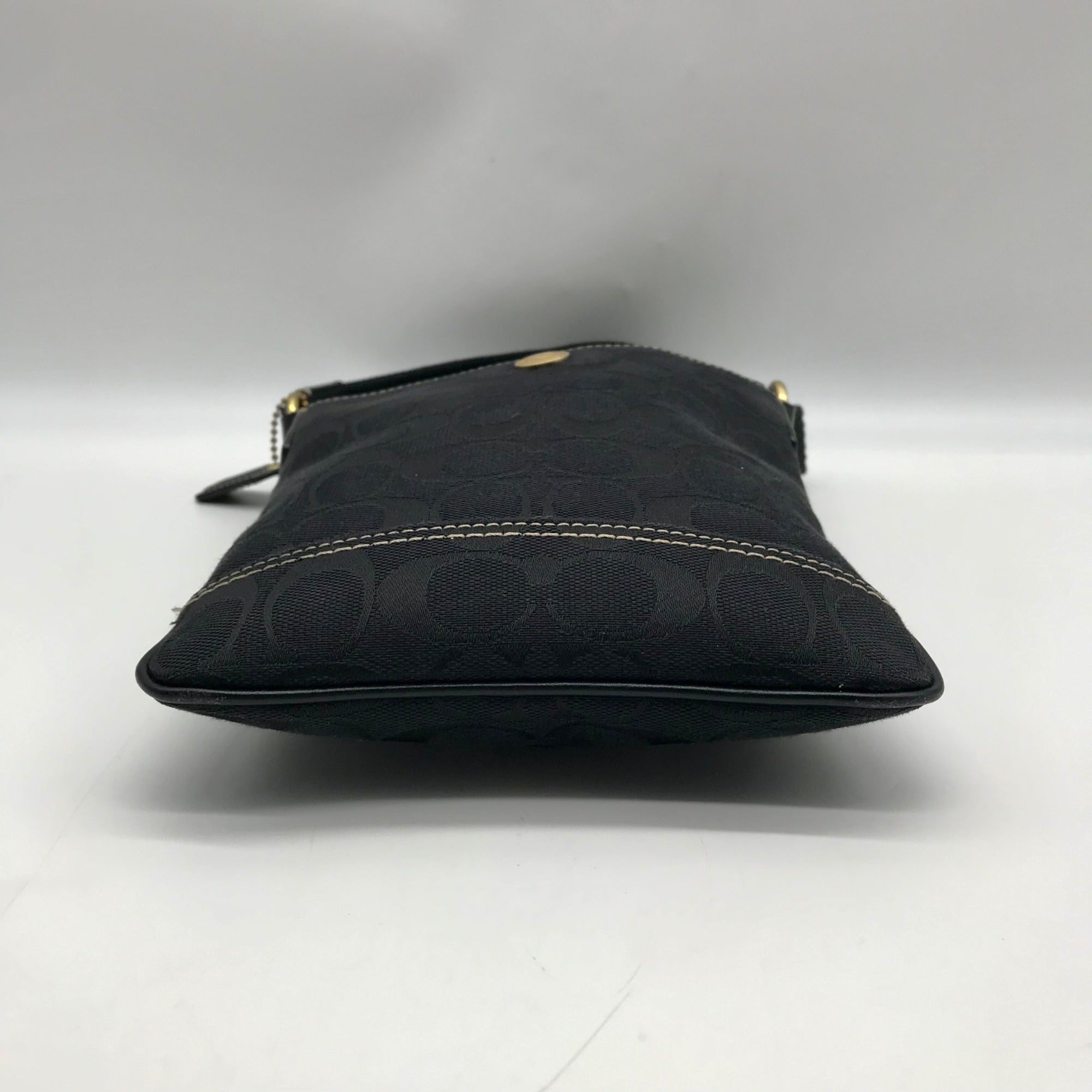 Coach Black Monogram Canvas Crossbody 10250