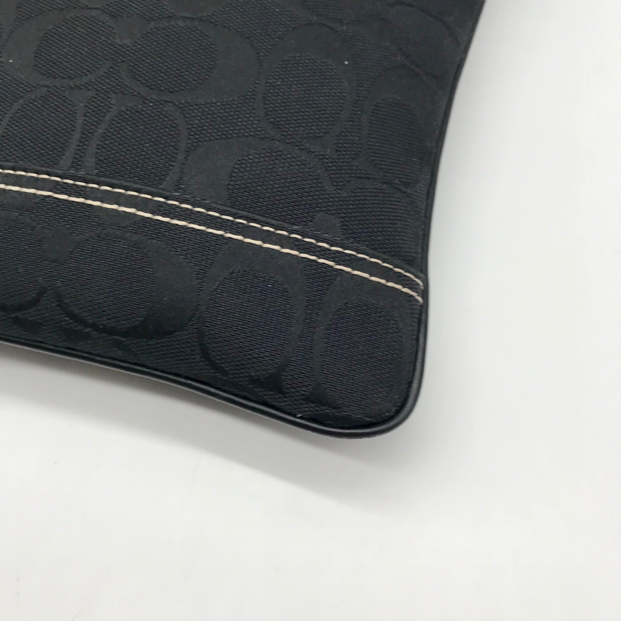 Coach Black Monogram Canvas Crossbody 10250