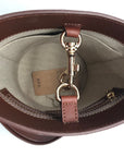 A.P.C Ambre Brown Leather Bucket Bag