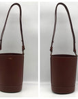 A.P.C Ambre Brown Leather Bucket Bag