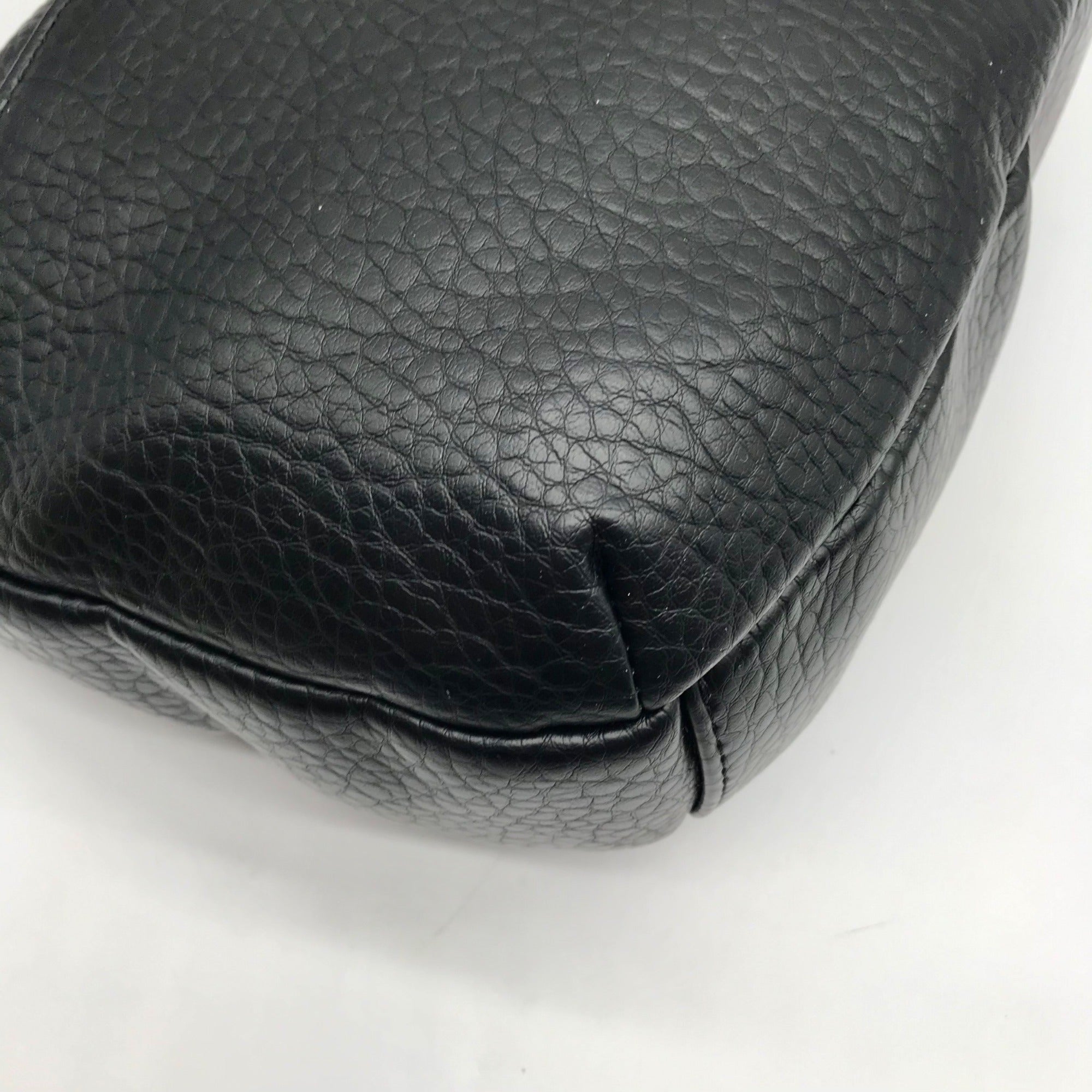Giani Bernini Black Faux Leather Hobo Bag