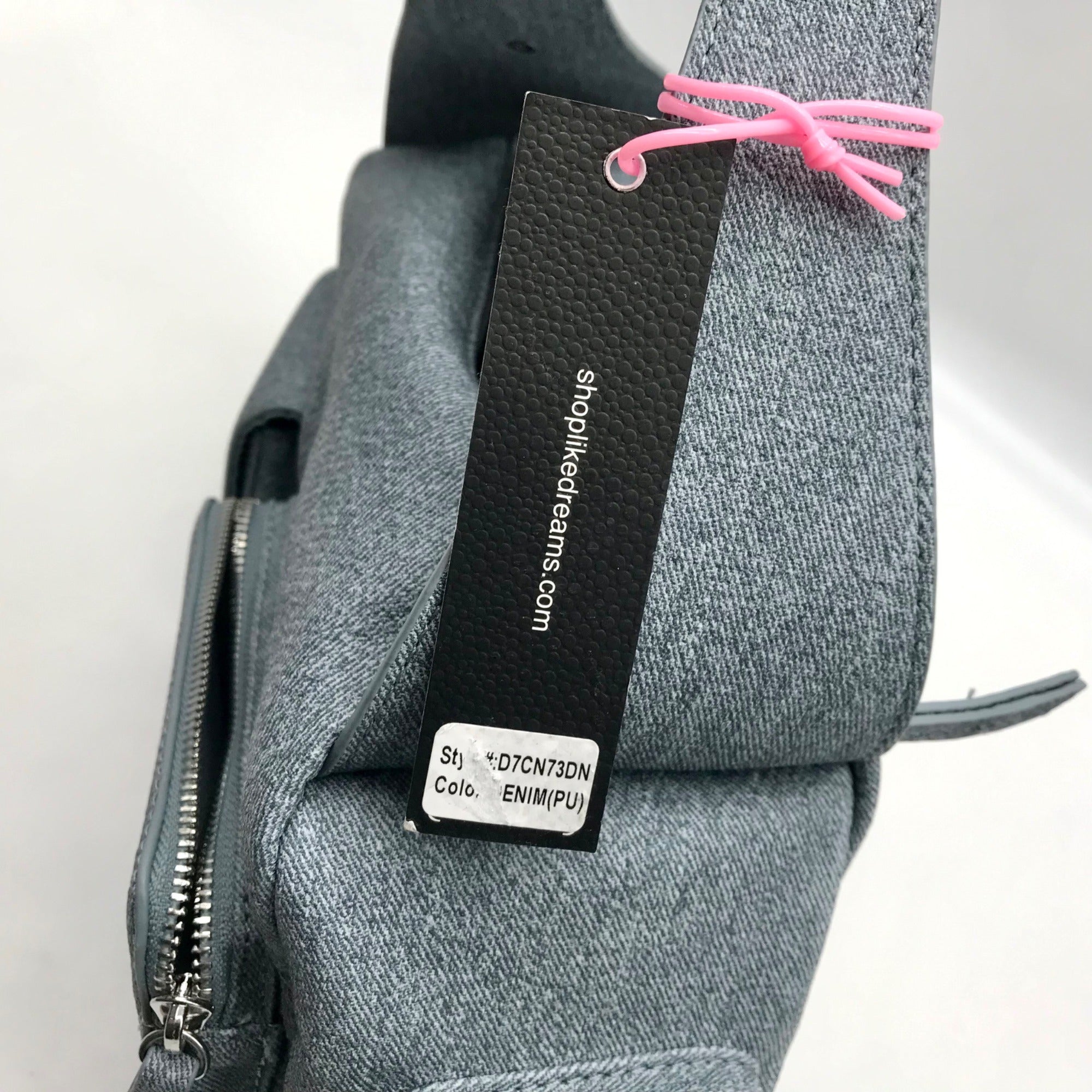 Like Dreams Denim Vegan Nomad Shoulder Bag