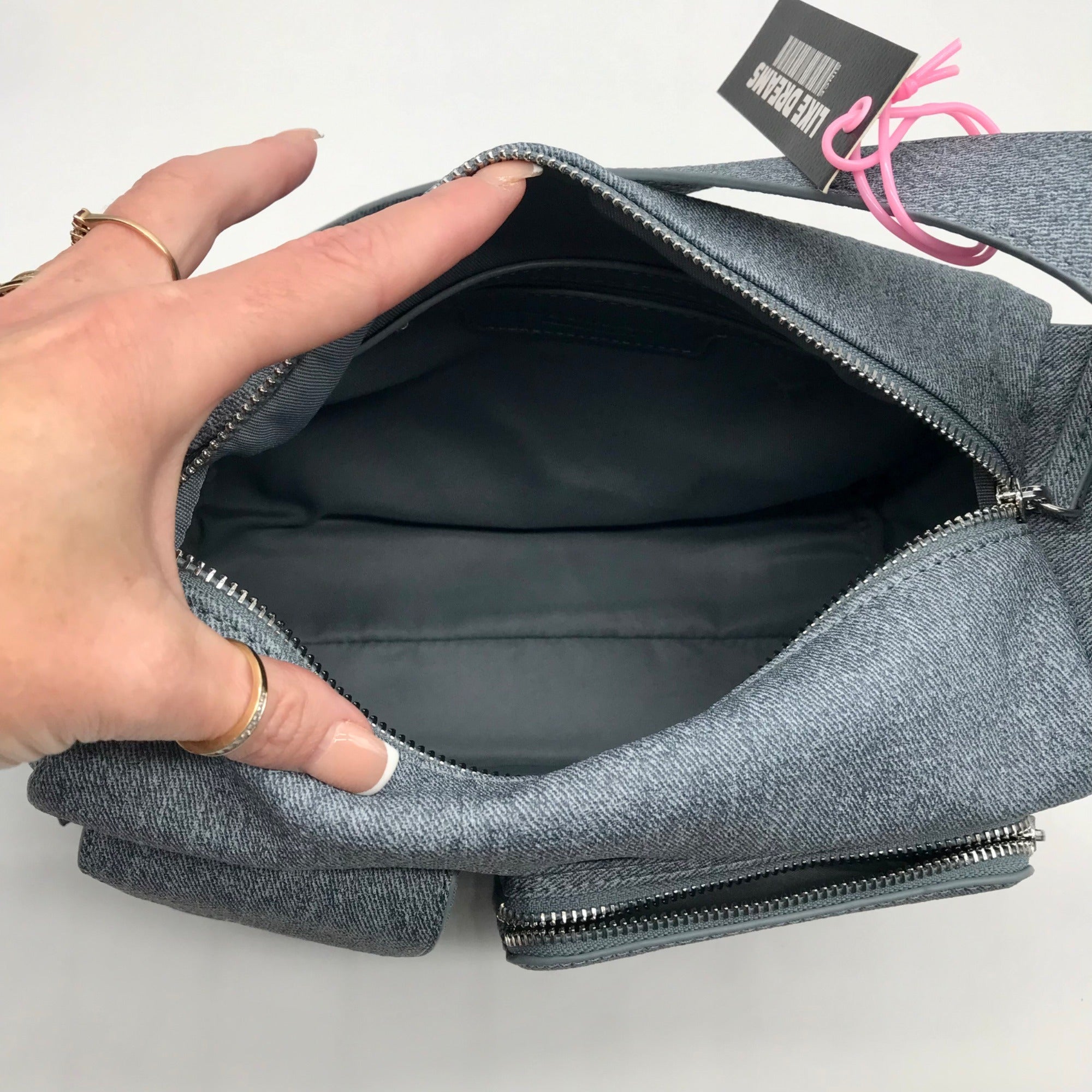 Like Dreams Denim Vegan Nomad Shoulder Bag