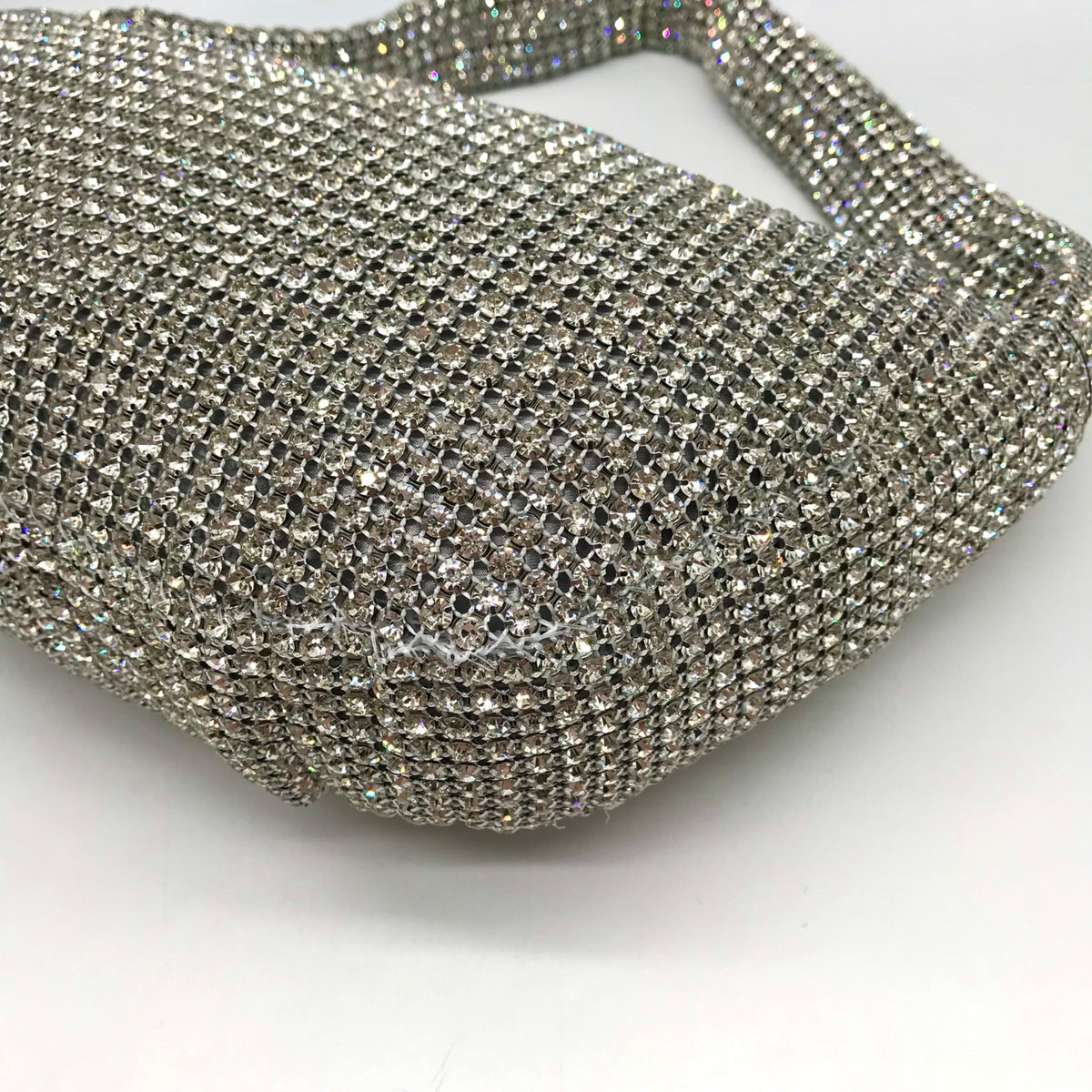 I.N.C. International Concepts Silver Small Diamond Mesh Hobo Bag