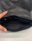 Michael Kors Medium Black Signature Coated Canvas Crossbody Bag