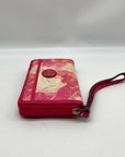 Coach Multi-Color Canvas  Zip Around Wristlet