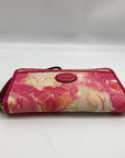 Coach Multi-Color Canvas  Zip Around Wristlet